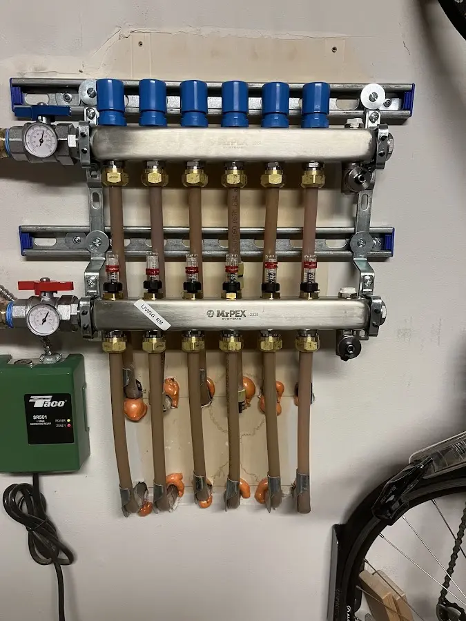 Plumber performing Gas Line Installation at a residential property in Delray Beach